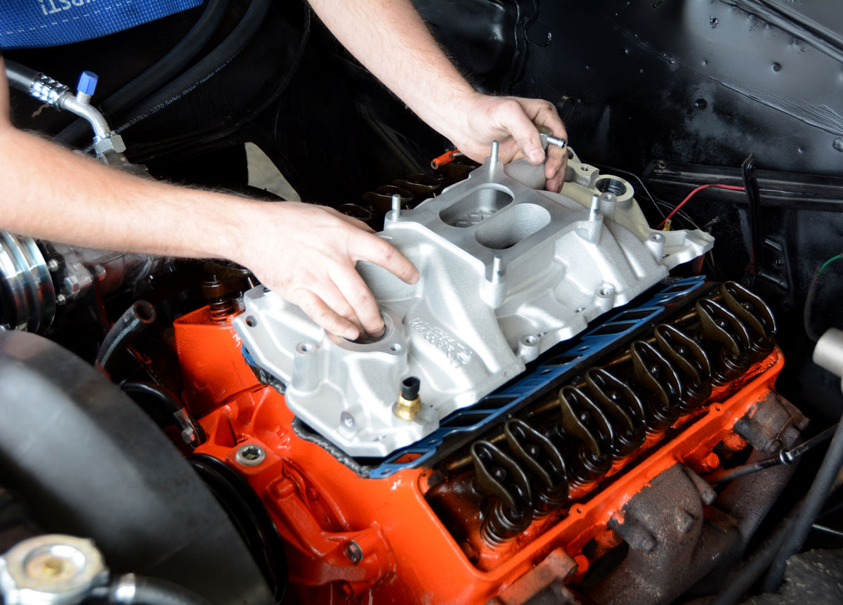 13: The Weiand Street Warrior intake manifold is a great option for our very mild-mannered small-block