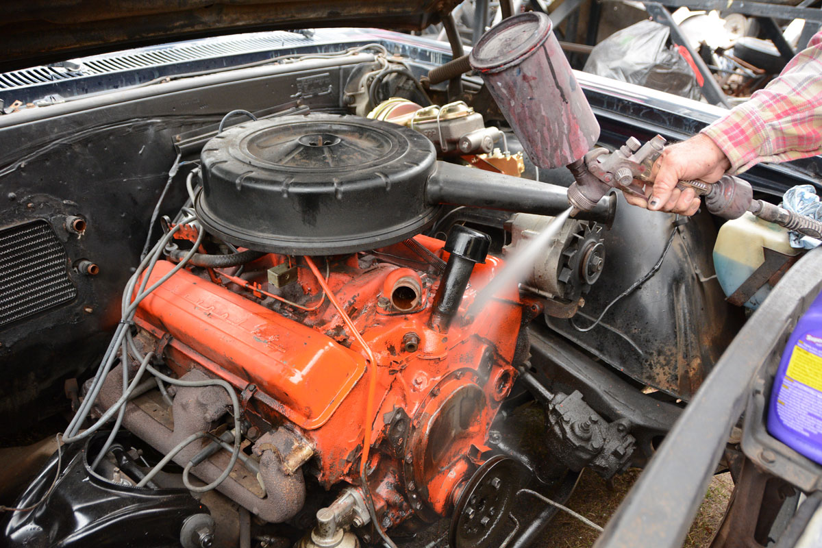 4: Engine degreaser is usually the easiest solution to engine gunk, but we went next level