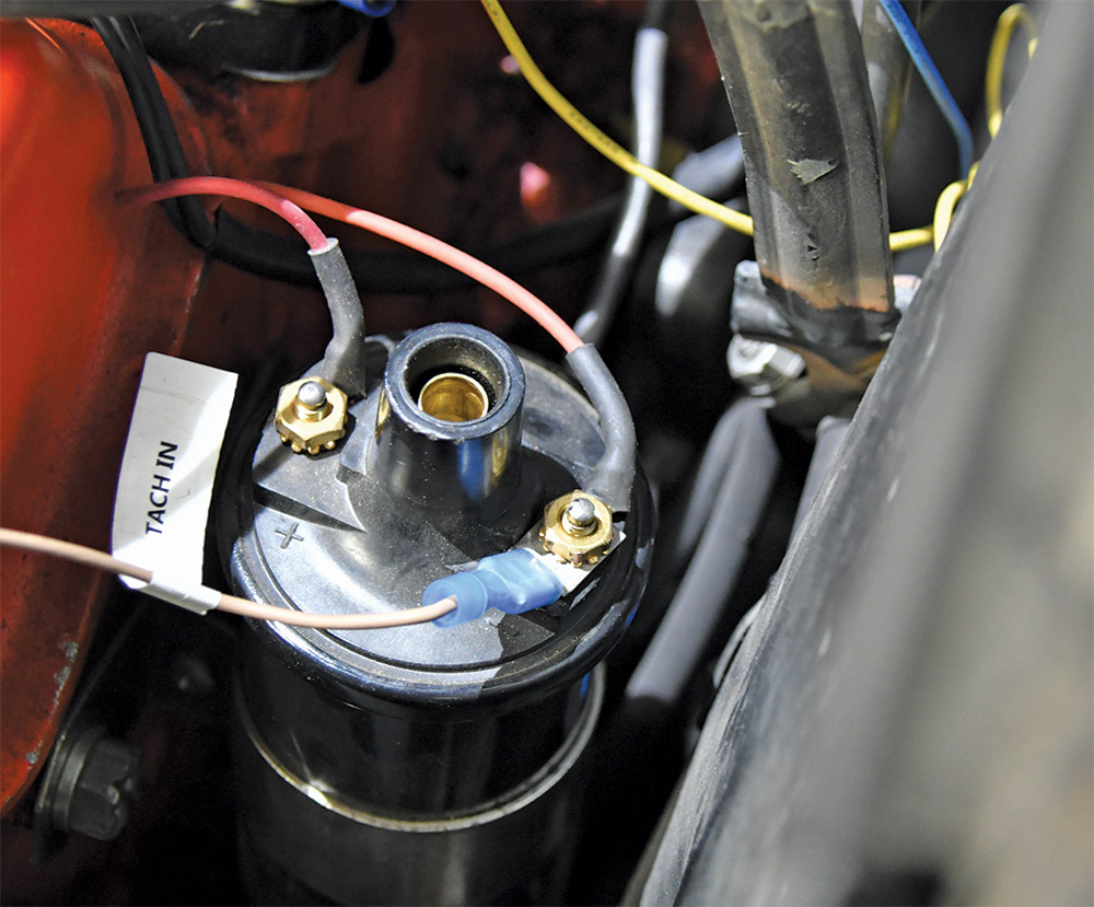 Closeup of  tach output of a CDI ignition