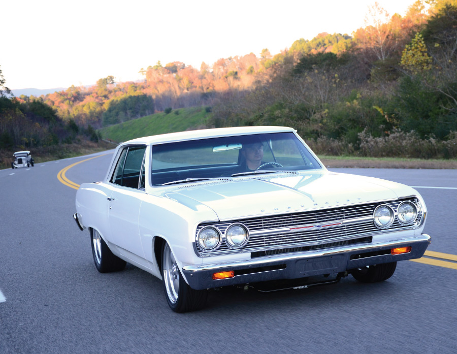 1965 Chevelle being driven on the road