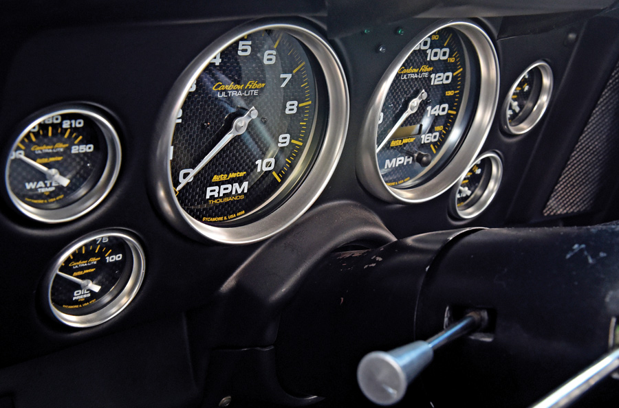 Speedometer in a 1969 Camaro