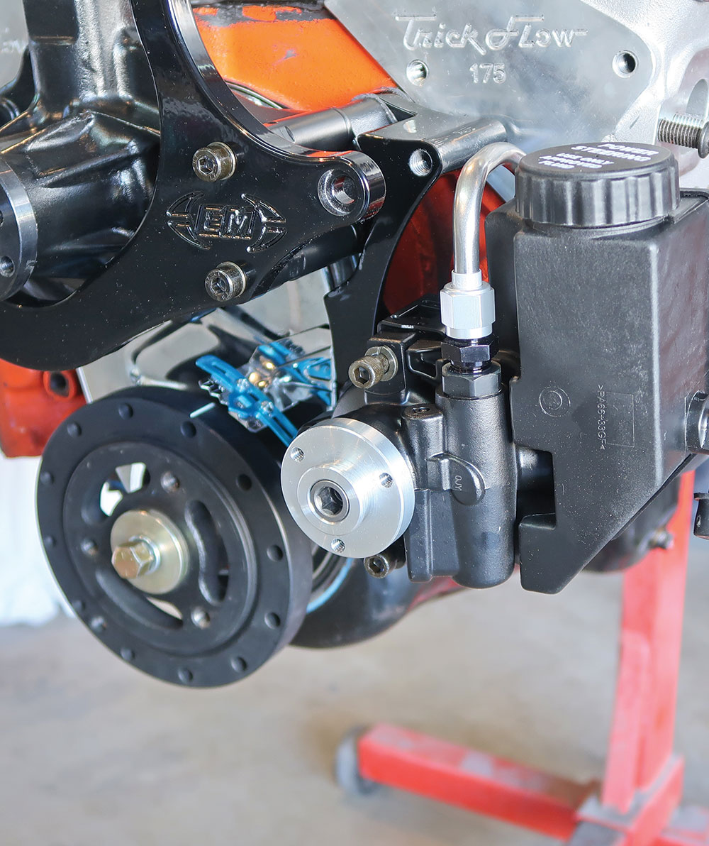 Three different power steering pump reservoirs are available