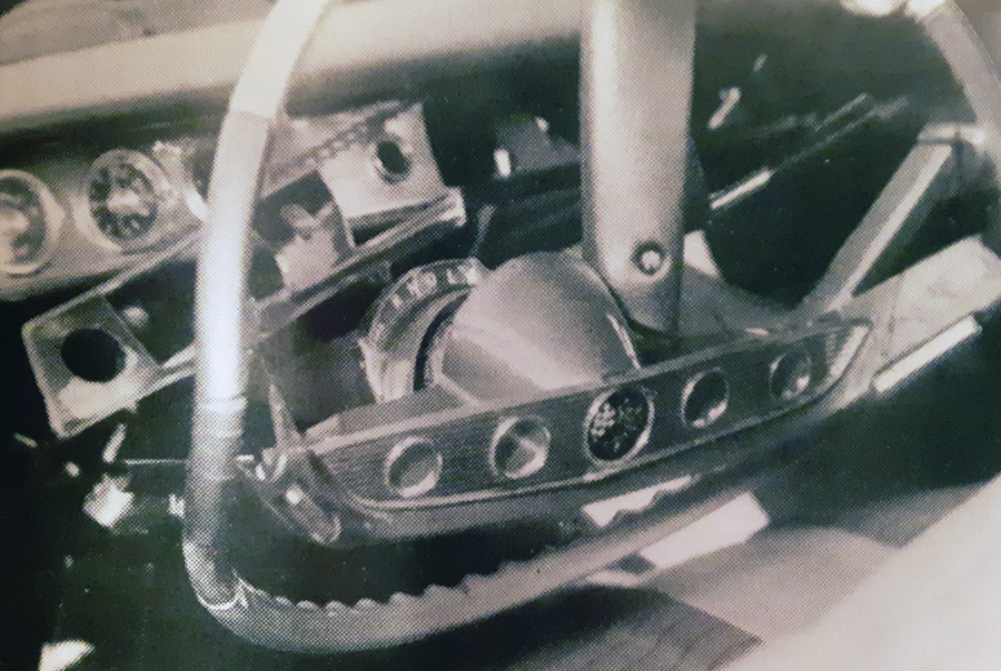 The Impala’s deformed steering wheel