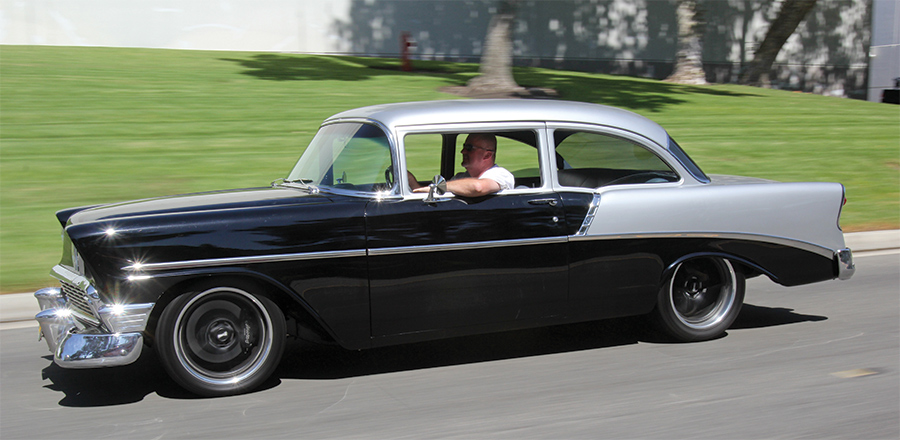 1956 Chevy with a TKX highway cruising