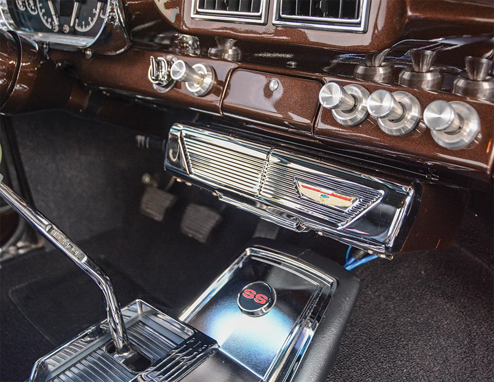 Dave and Crystal Kaveshan’s 1962 Chevy II interior