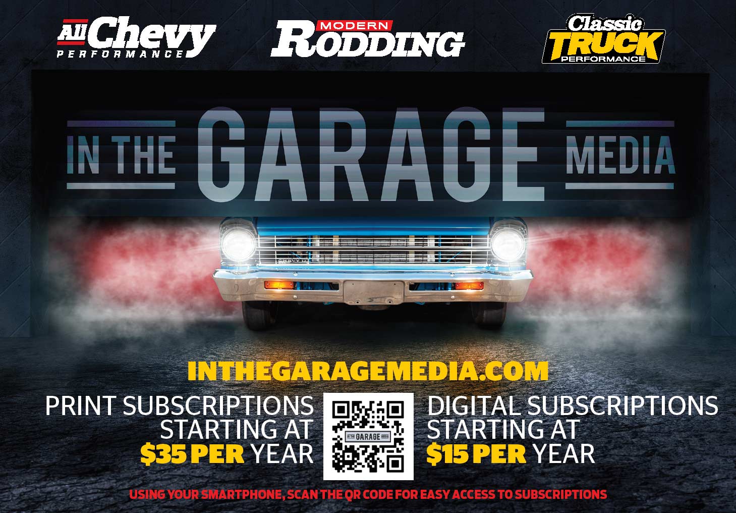 In the Garage Media Subscription Advertisement