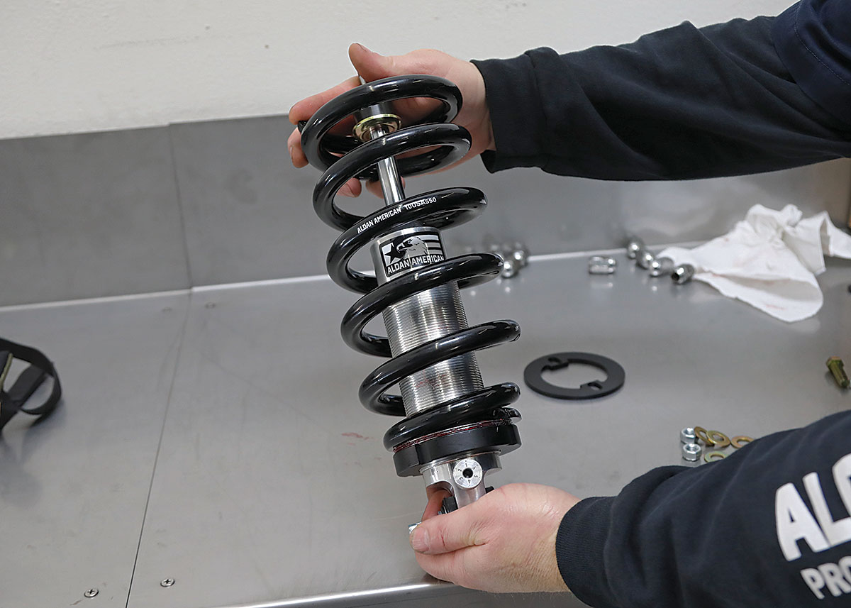 Showing the coilover spring