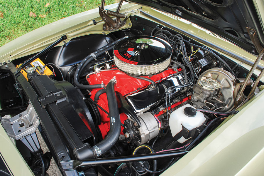 1968 Camaro engine closeup
