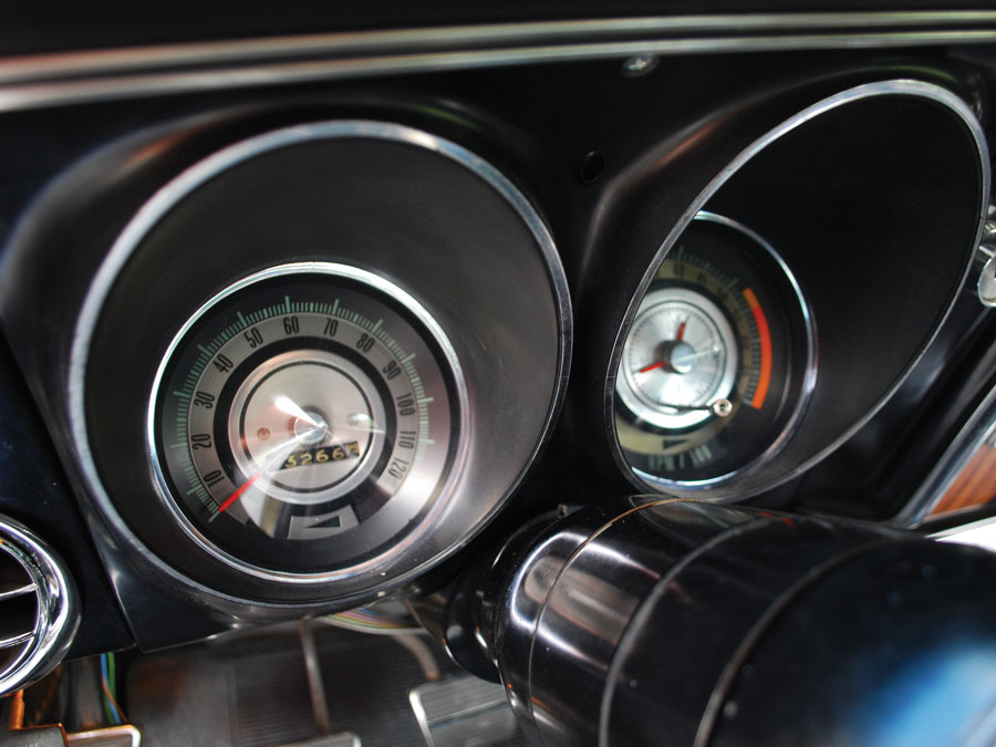 1968 Camaro gauges closeup