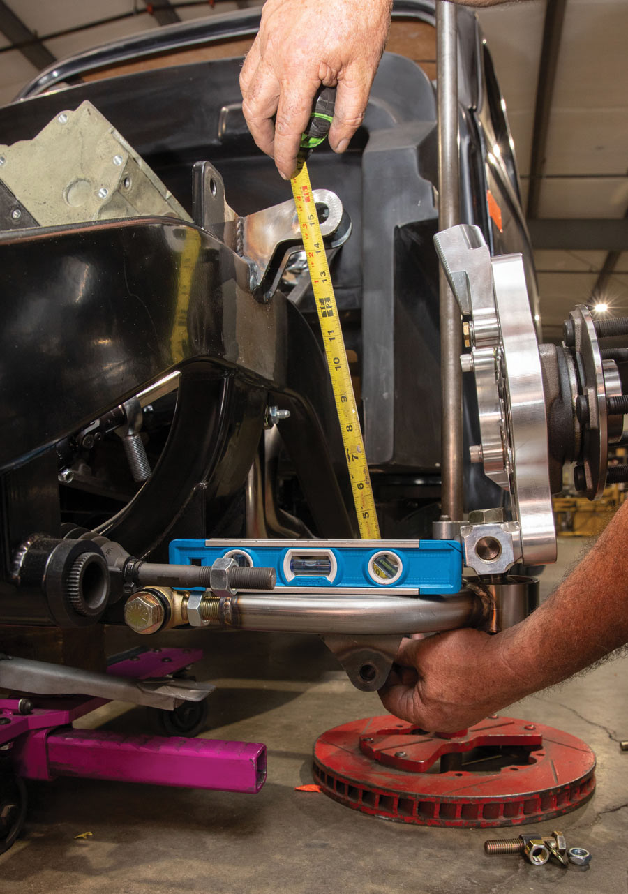 MRC Fabrication is test-fitting its control arms on a customer’s chassis