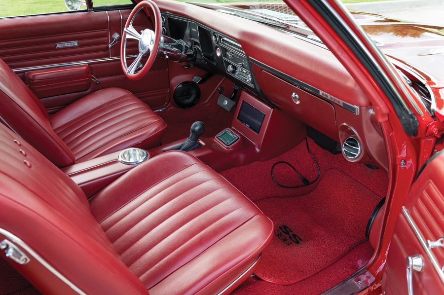 Interior of a 1968 Chevy Chevelle SS