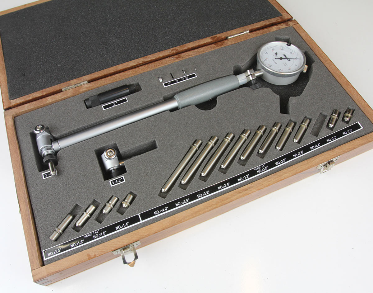 box containing dial bore gauge kit