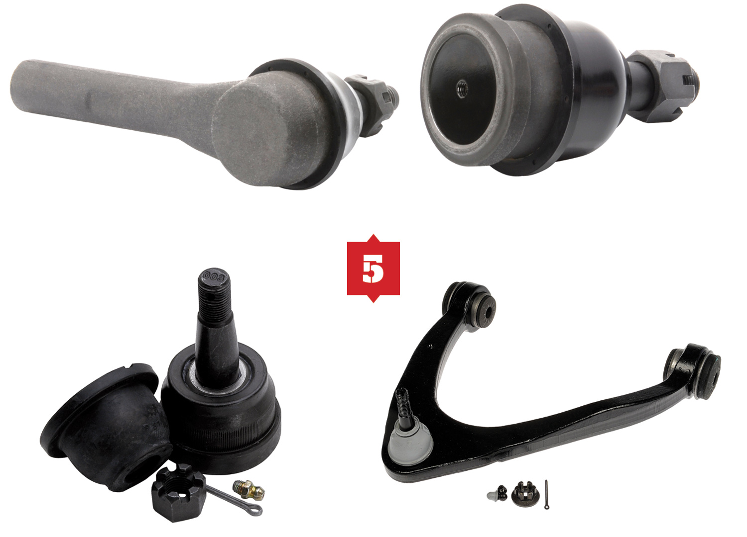 Duralast tie rod end and arm and ball joint