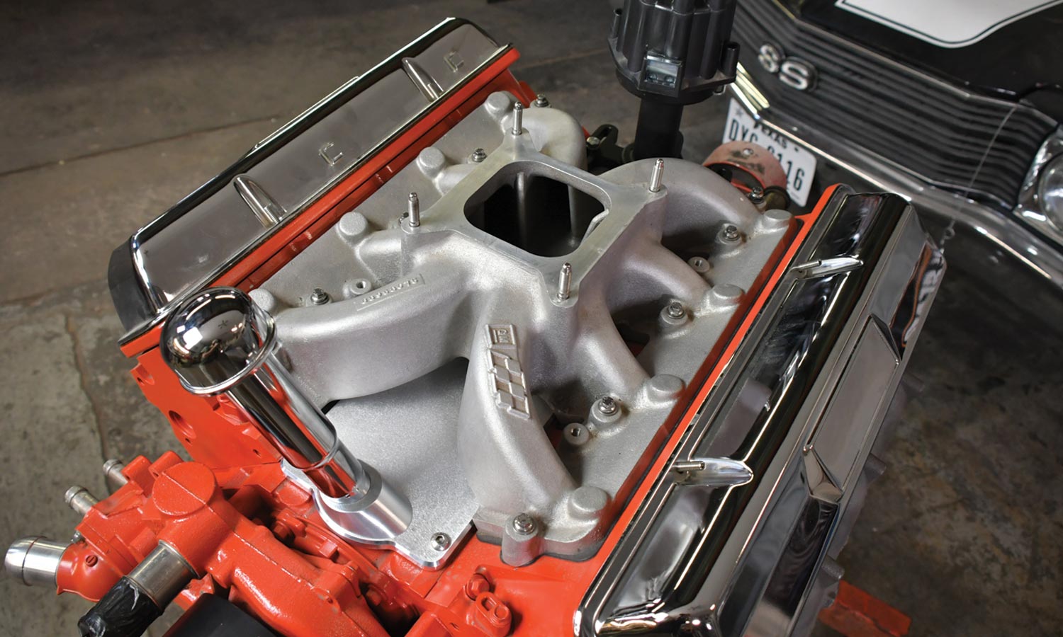 aluminum intake is added to the block