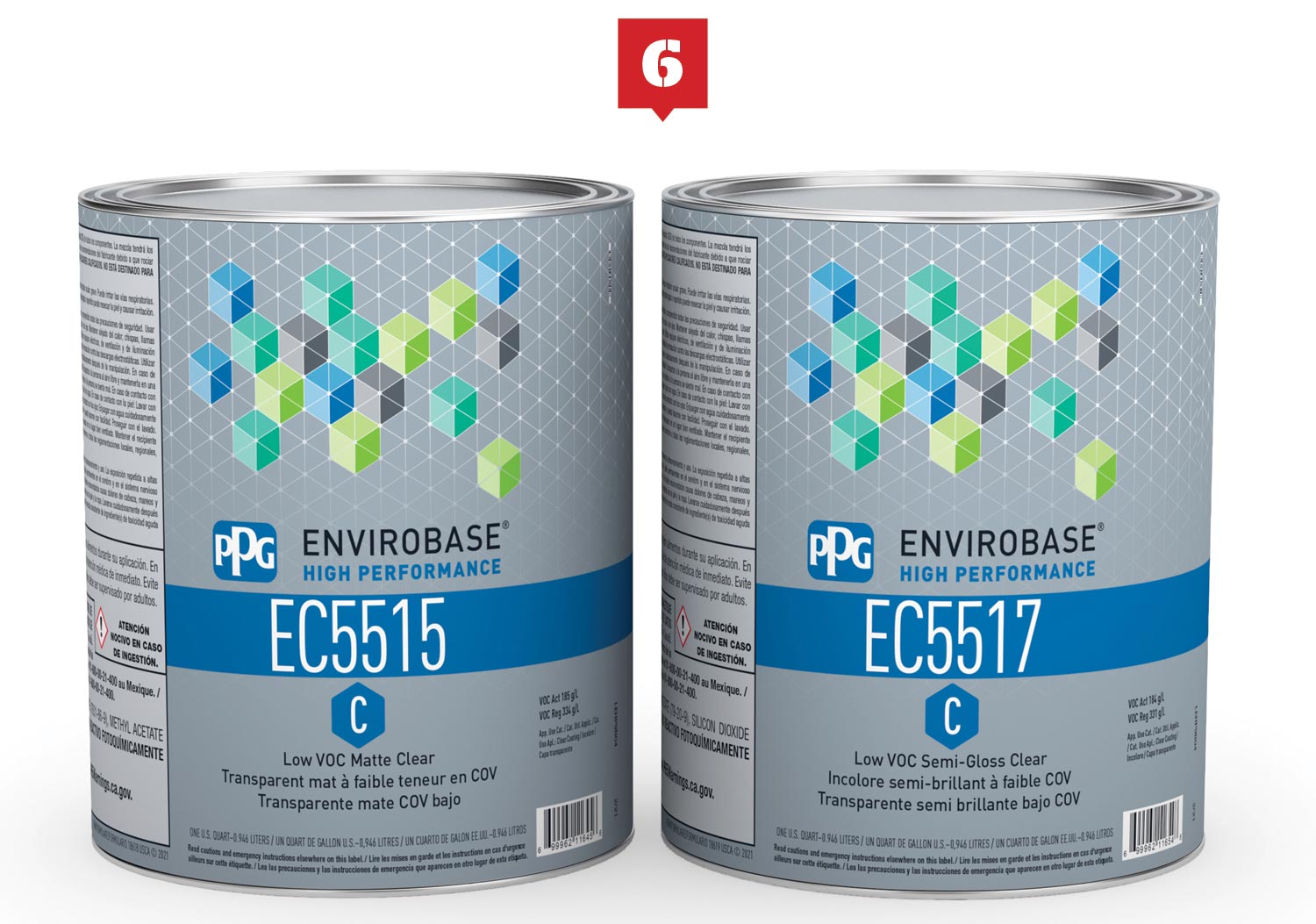 PPG 2.1 Low VOC Matte and Semi-Gloss Clearcoats