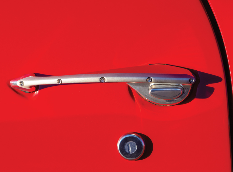 Pro Touring 1969 Camaro door handle closeup