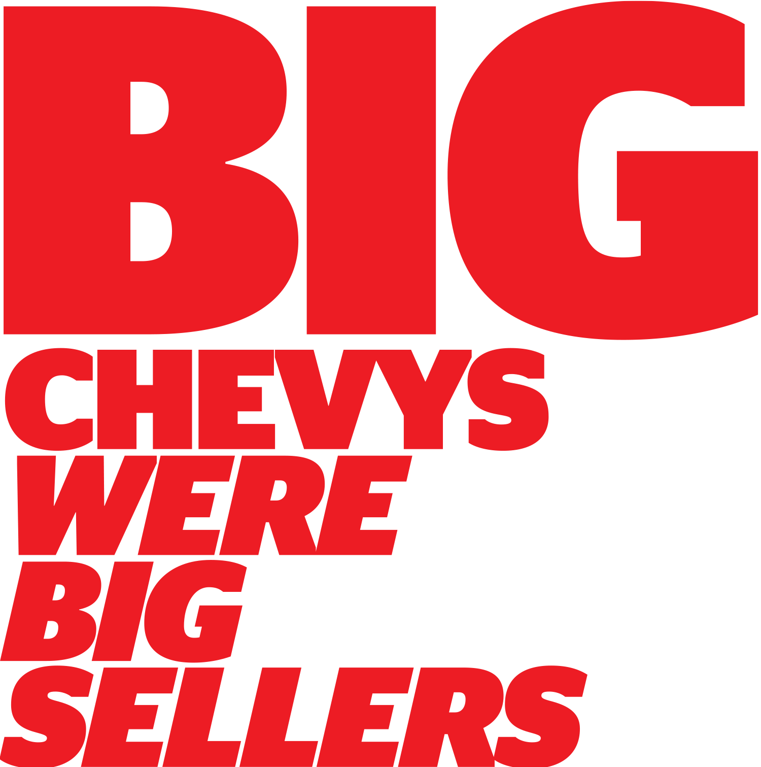 Big Chevys Were Big Sellers title