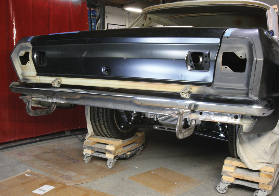 From the rear, it’s obvious we’ll now need to fabricate a rear valance, or pan.