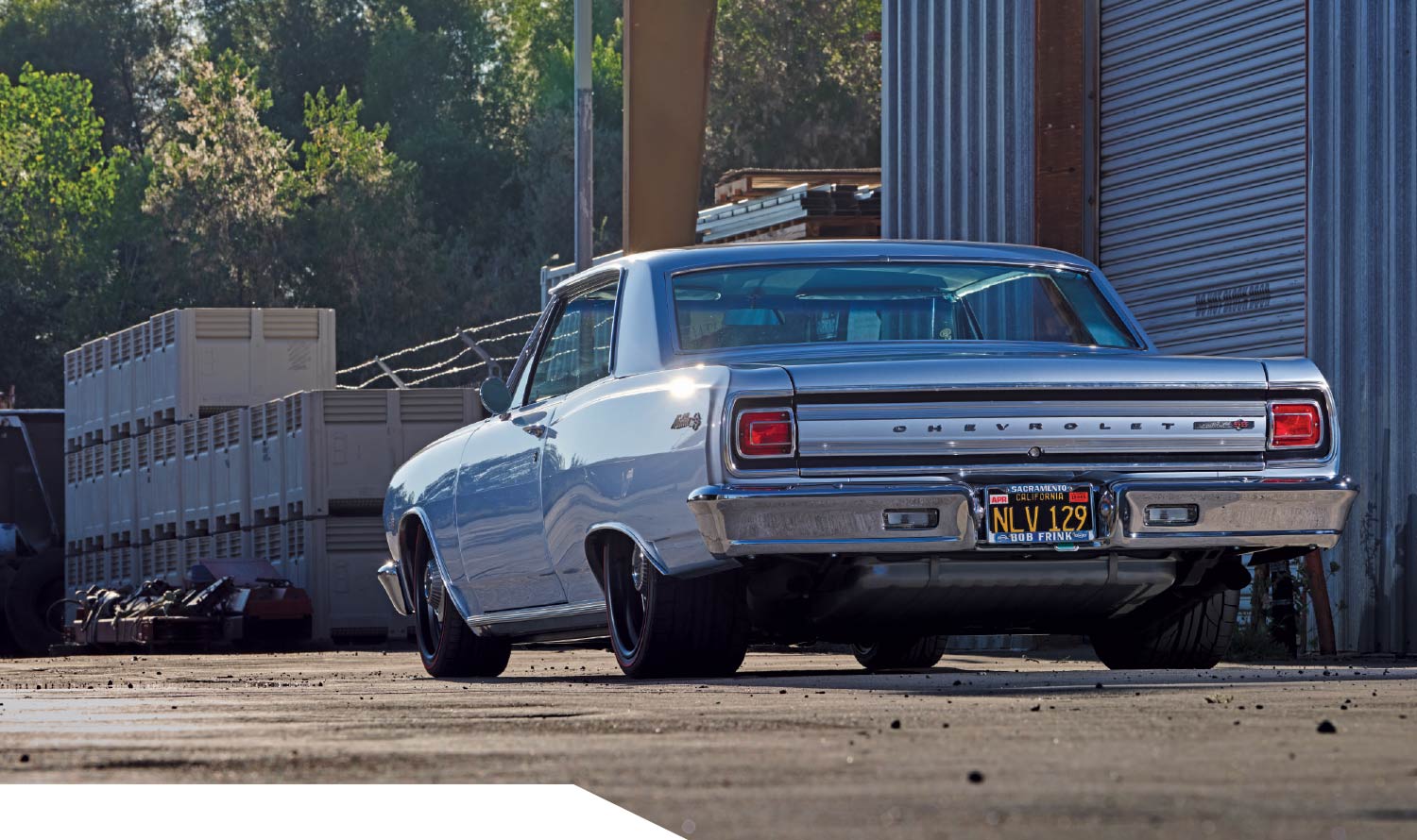 Rear view of the ’65 Chevelle SS