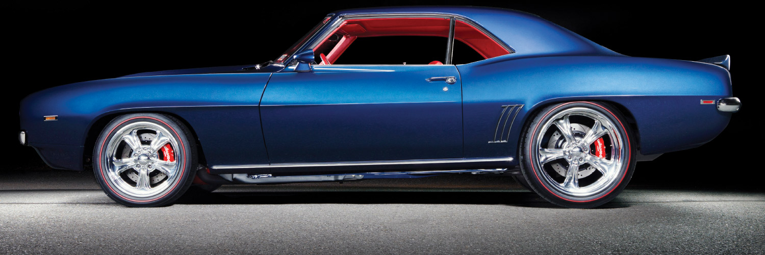 Side view of the 1969 Camaro