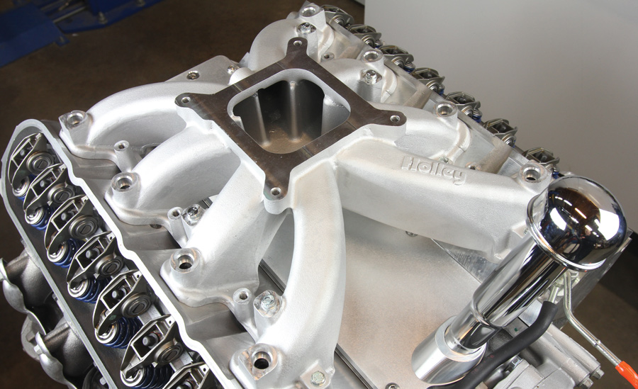 To stay with our big-block theme, we opted to use LS Classic’s 14-inch Classic Intake Kit (PN GMLS3006), which consists of a Holley single-plane aluminum intake manifold ...