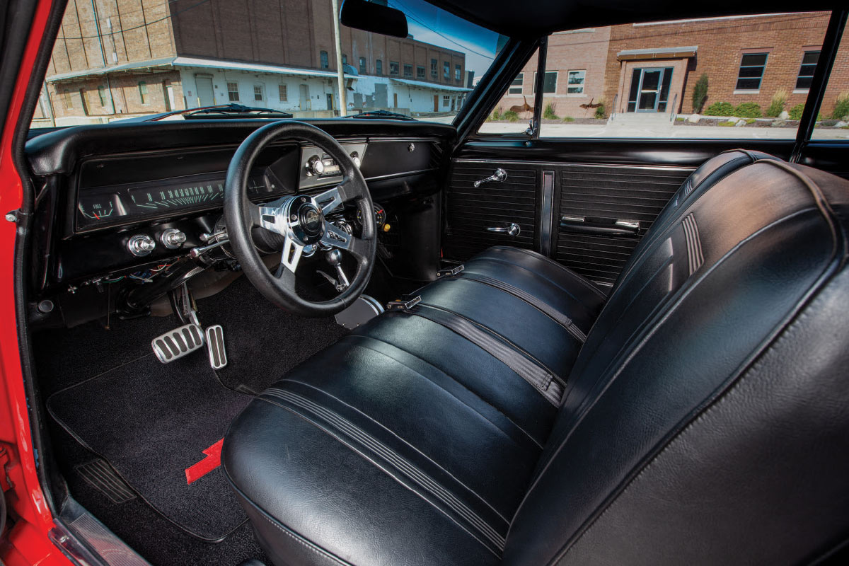 ’66 Chevy II's leather seats