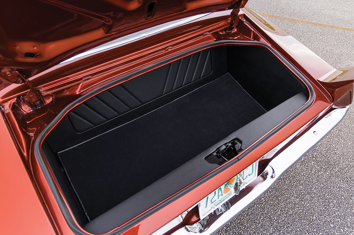 ’72 Chevy Camaro's trunk
