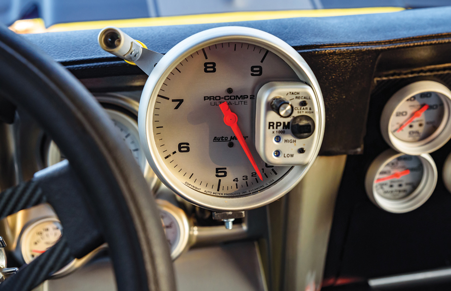 '69 camaro closeup of gauge