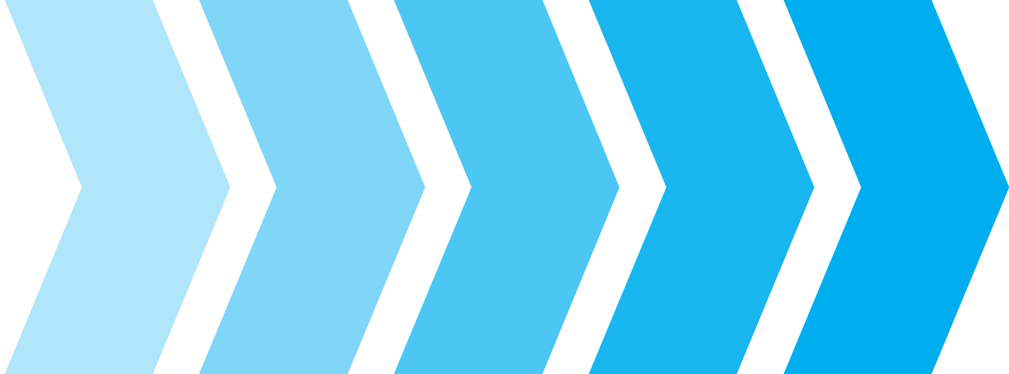 Blue arrows transition facing to the right