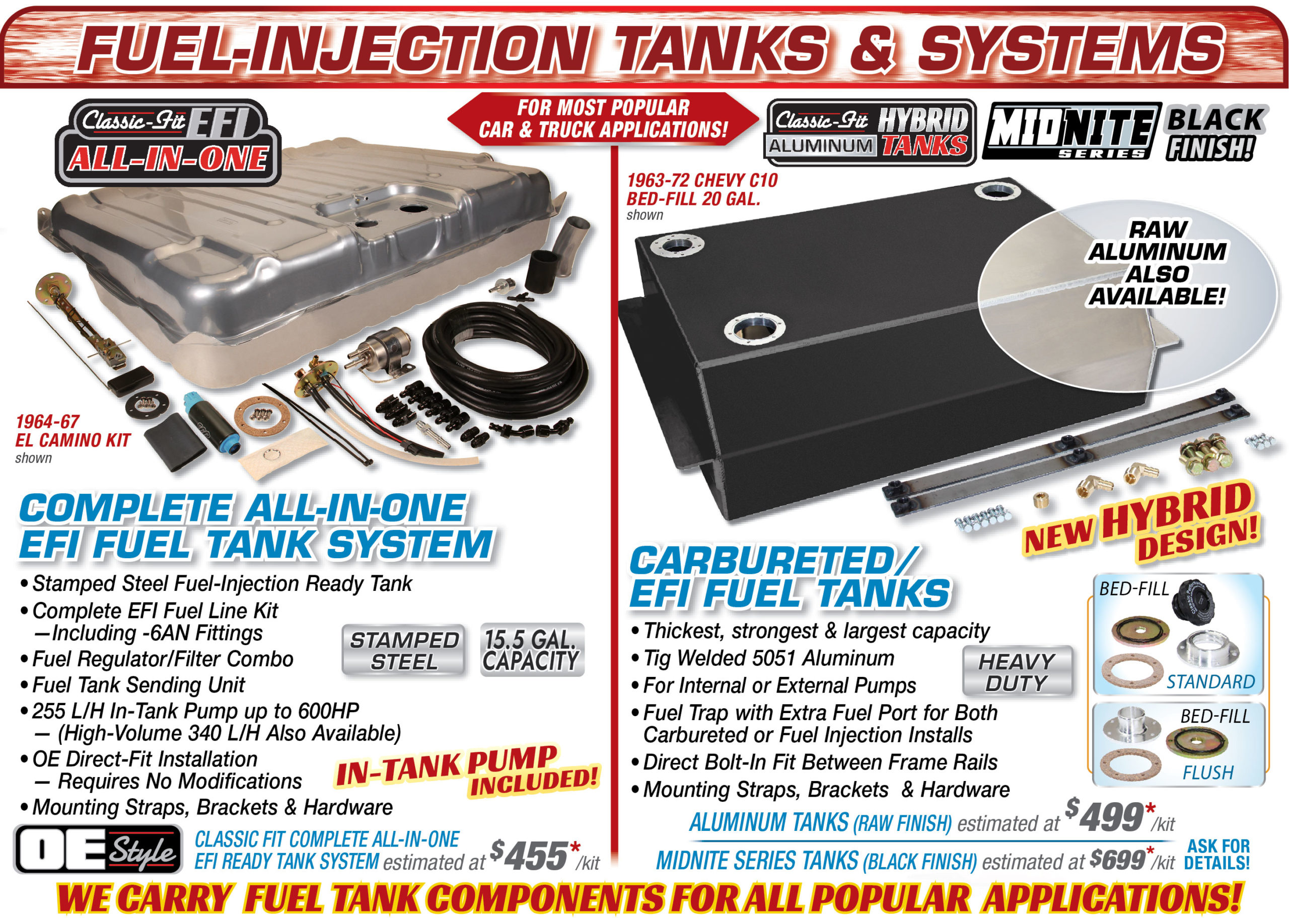 fuel-injection tanks and systems products