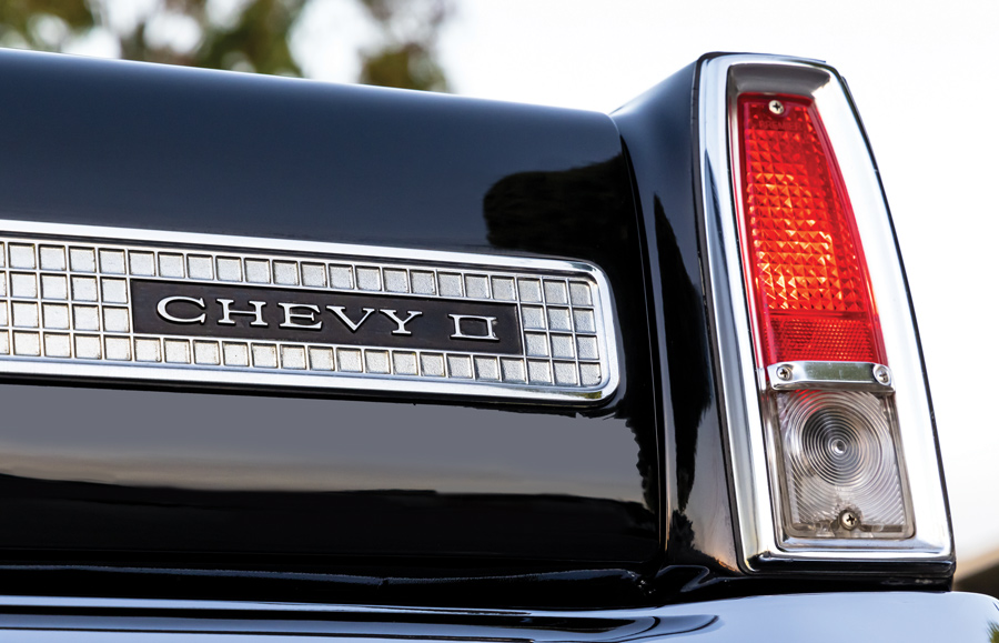 taillight and emblem for a Chevy II