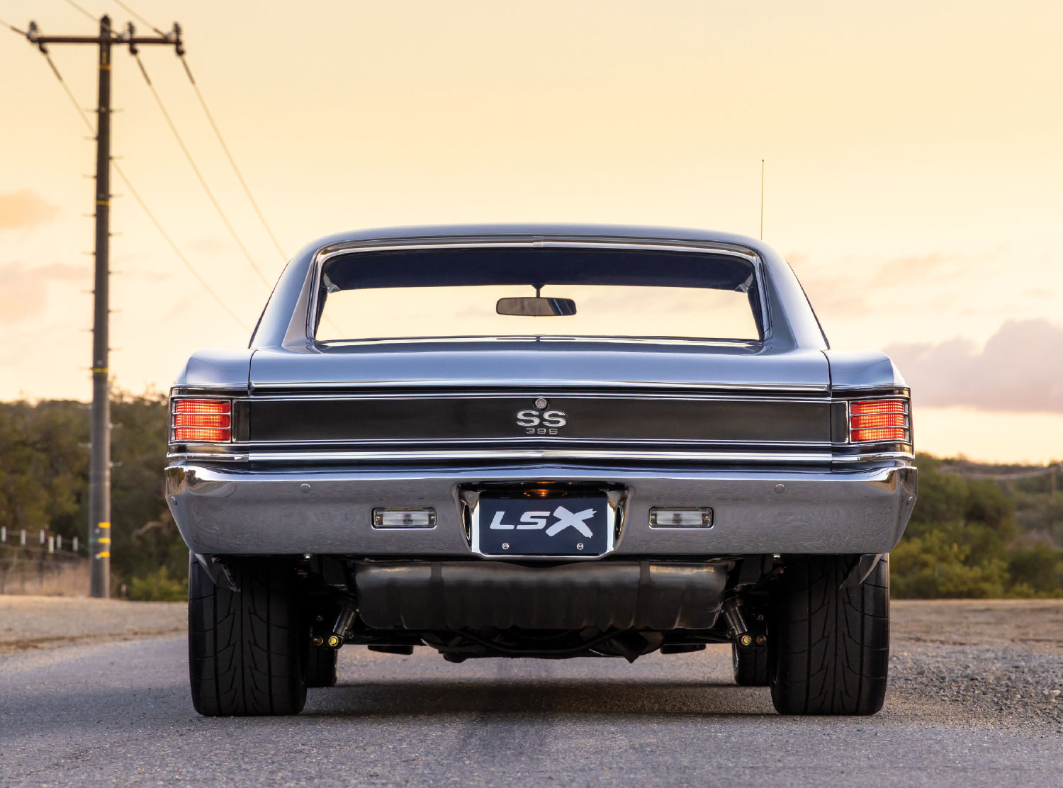 Rear view of the 1967 Chevelle