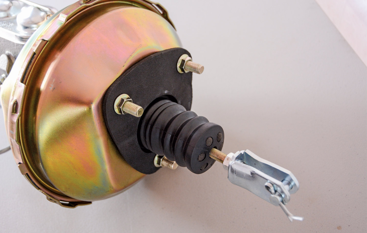 backside view of the brake booster