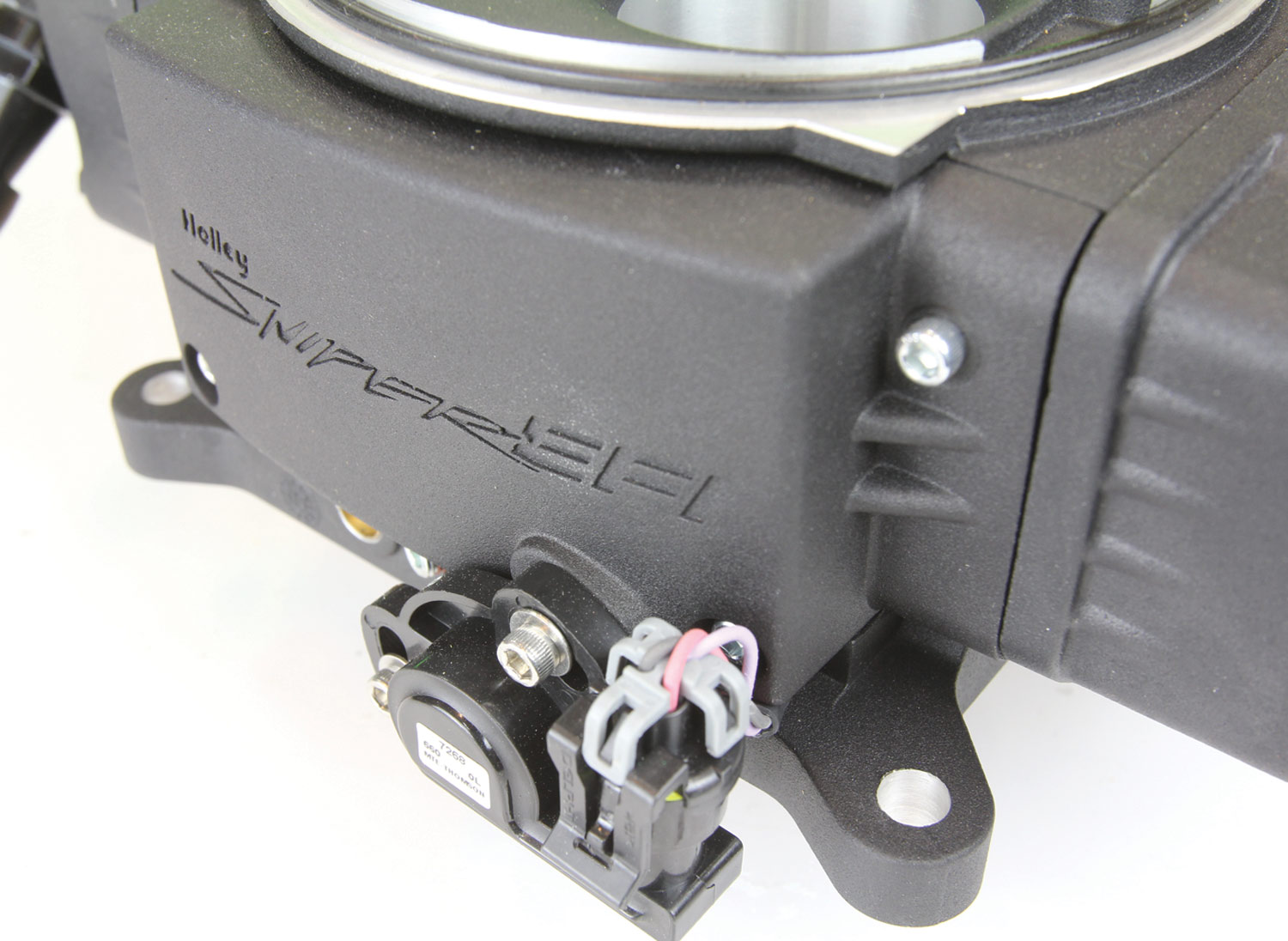 a throttle position sensor is mounted on the throttle shaft of the throttle body