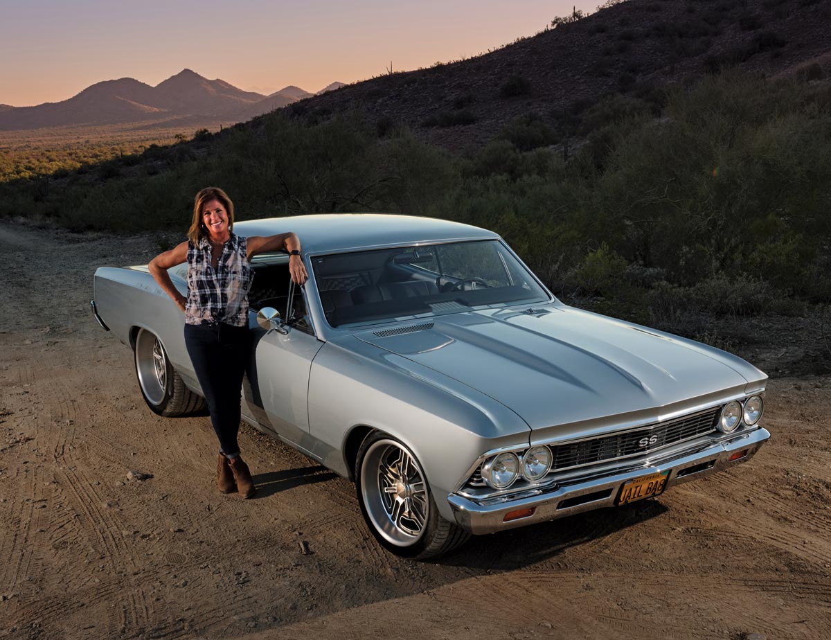Tina with her '66 Chevelle