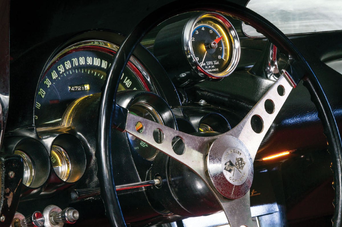 1961 Corvette's steering wheel