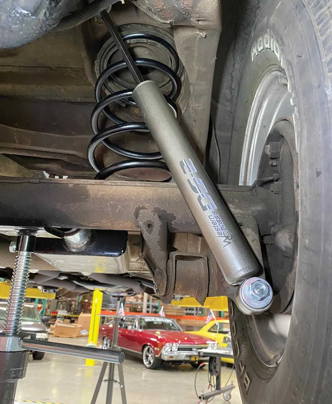 a POL rear shock in place