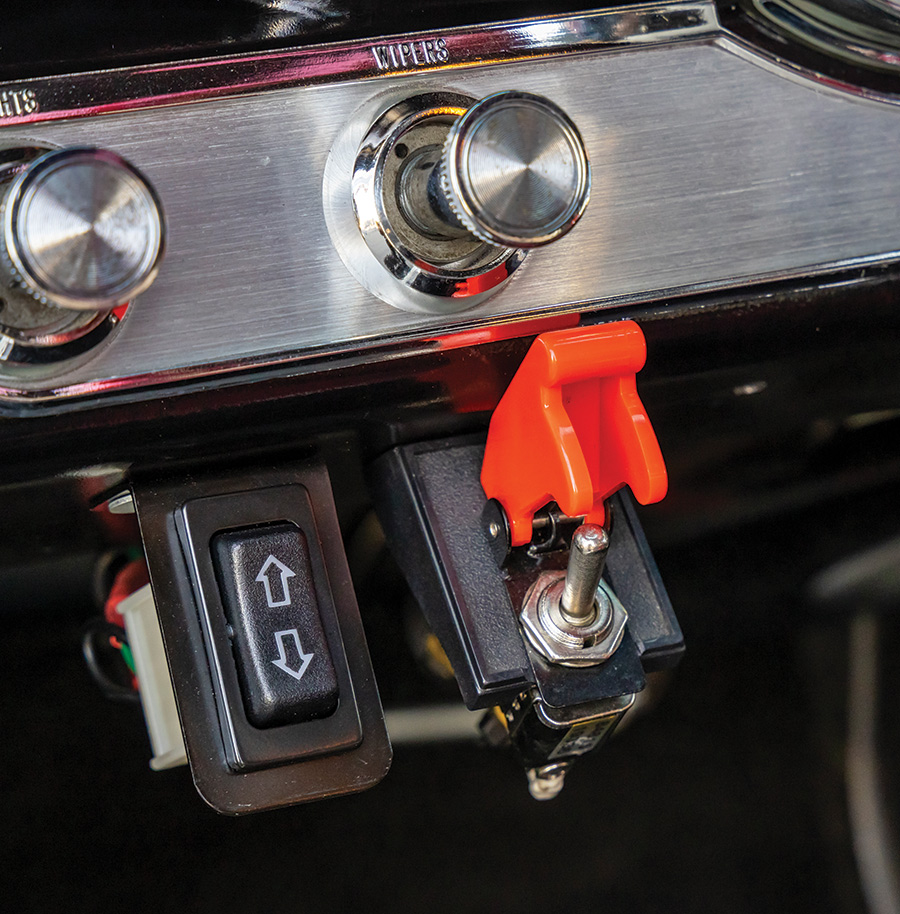 ’65 Chevy II Nova switches and knobs closeup