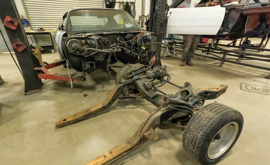 In the next issue, we will reinstall the front crossmember and show you how to convert the front end on this Camaro. 