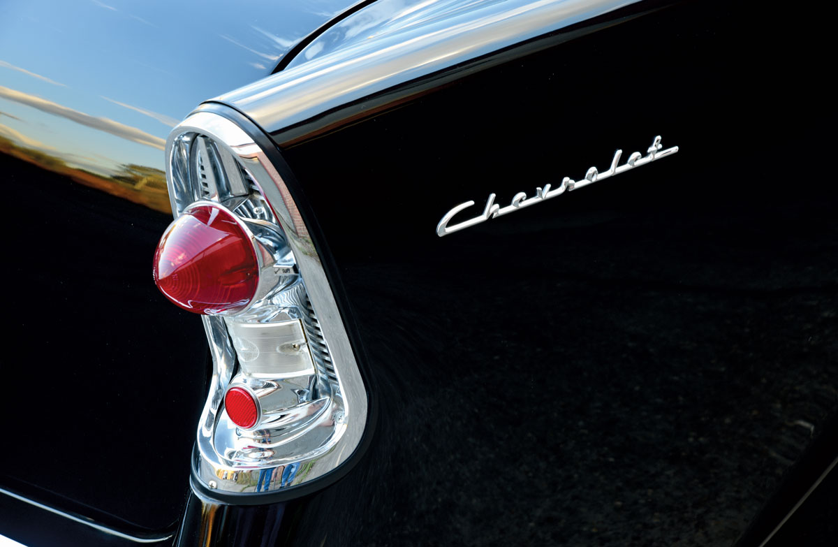 ’56 Chevy 150 tail light closeup