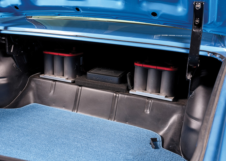 trunk of a '67 Chevelle