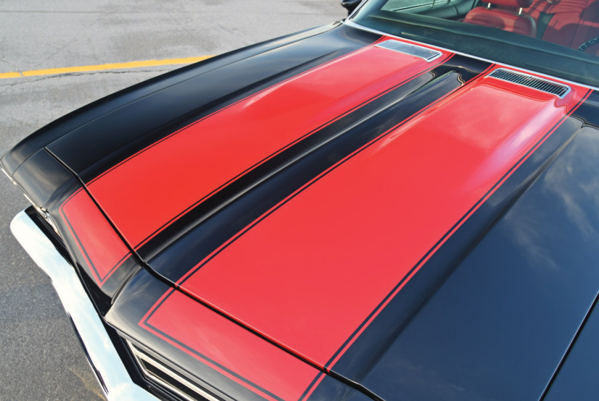 1969 Chevelle's front hood
