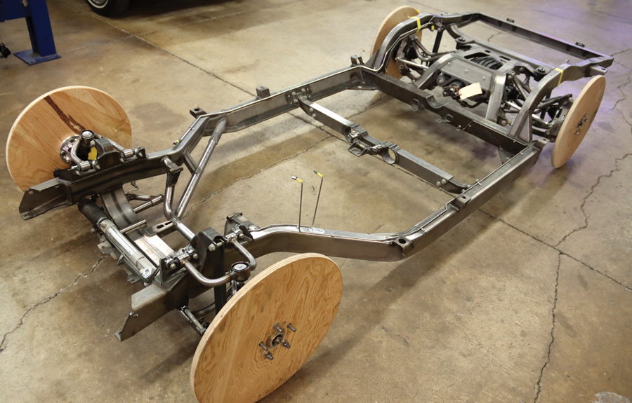 the chassis has been preassembled to ensure everything fits as it should