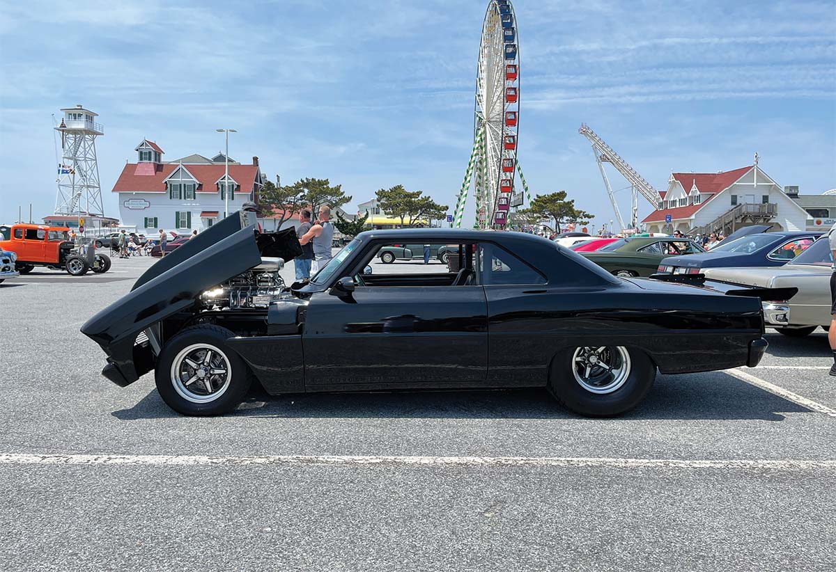 black chevy impala dragster