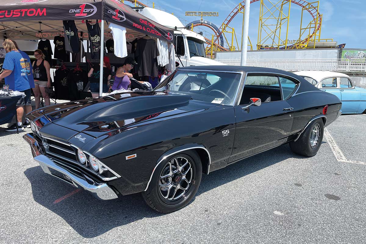 black chevy chevelle dragster