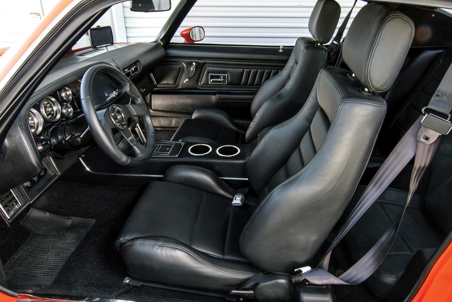 interior in a '70 Camaro