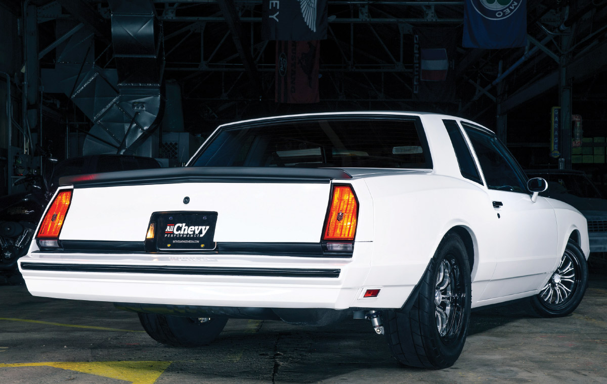 Rear side view of the - ’84 Monte Carlo SS