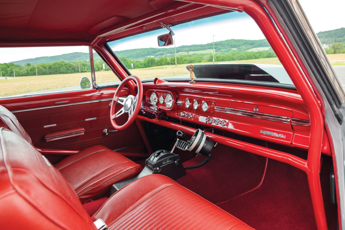 1963 Chevy Nova - red interior