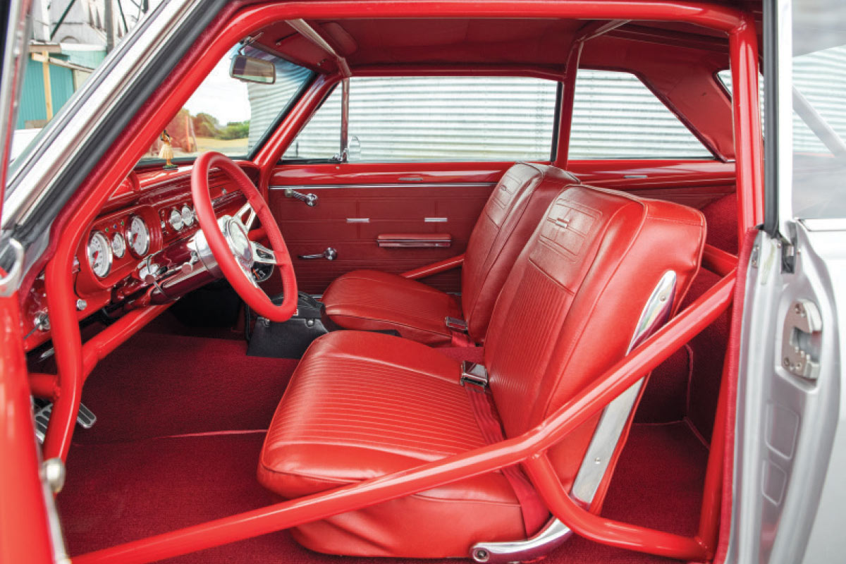 1963 Chevy Nova - Red Interior Leather