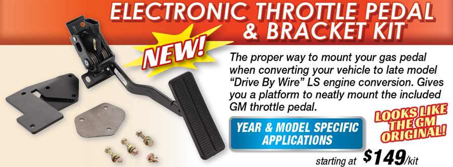 Electronic Throttle Pedal & Bracket Kit